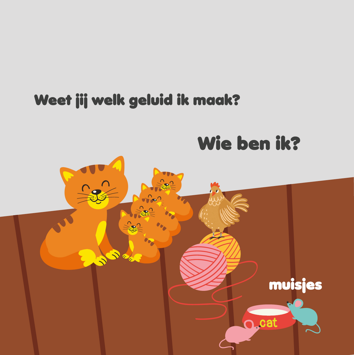 Leer dieren met mevrouw Kip