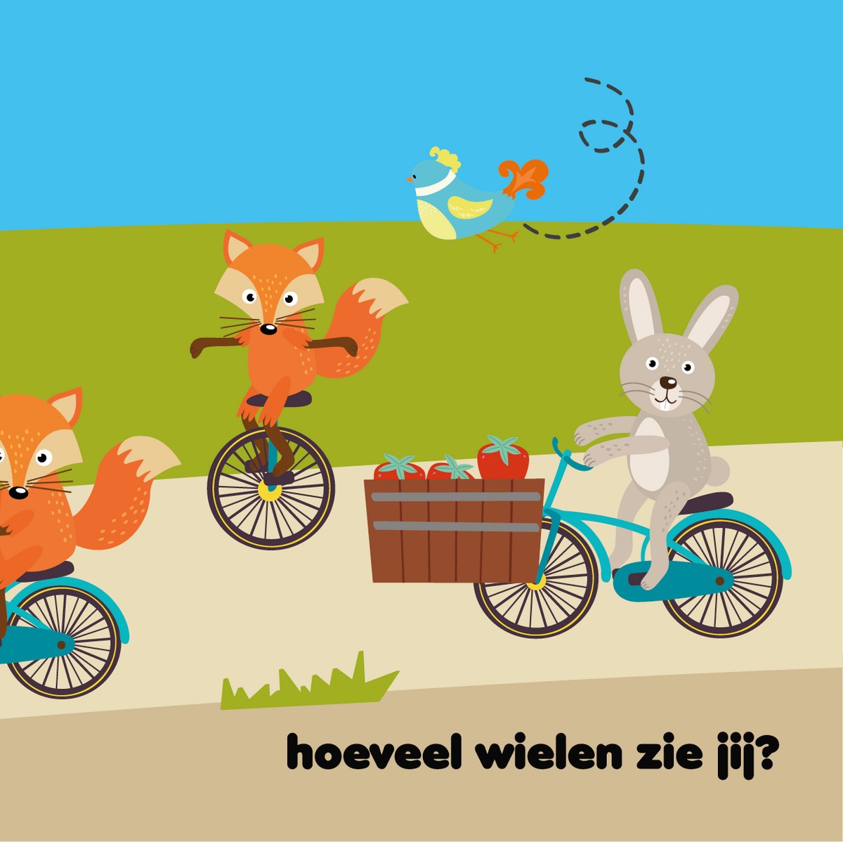 Op weg met vogeltje Toet