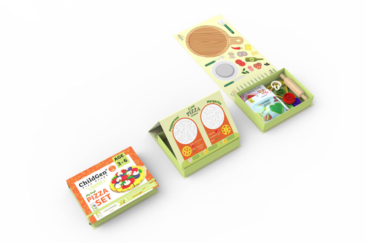 Childgen - play dough games - pizza set
