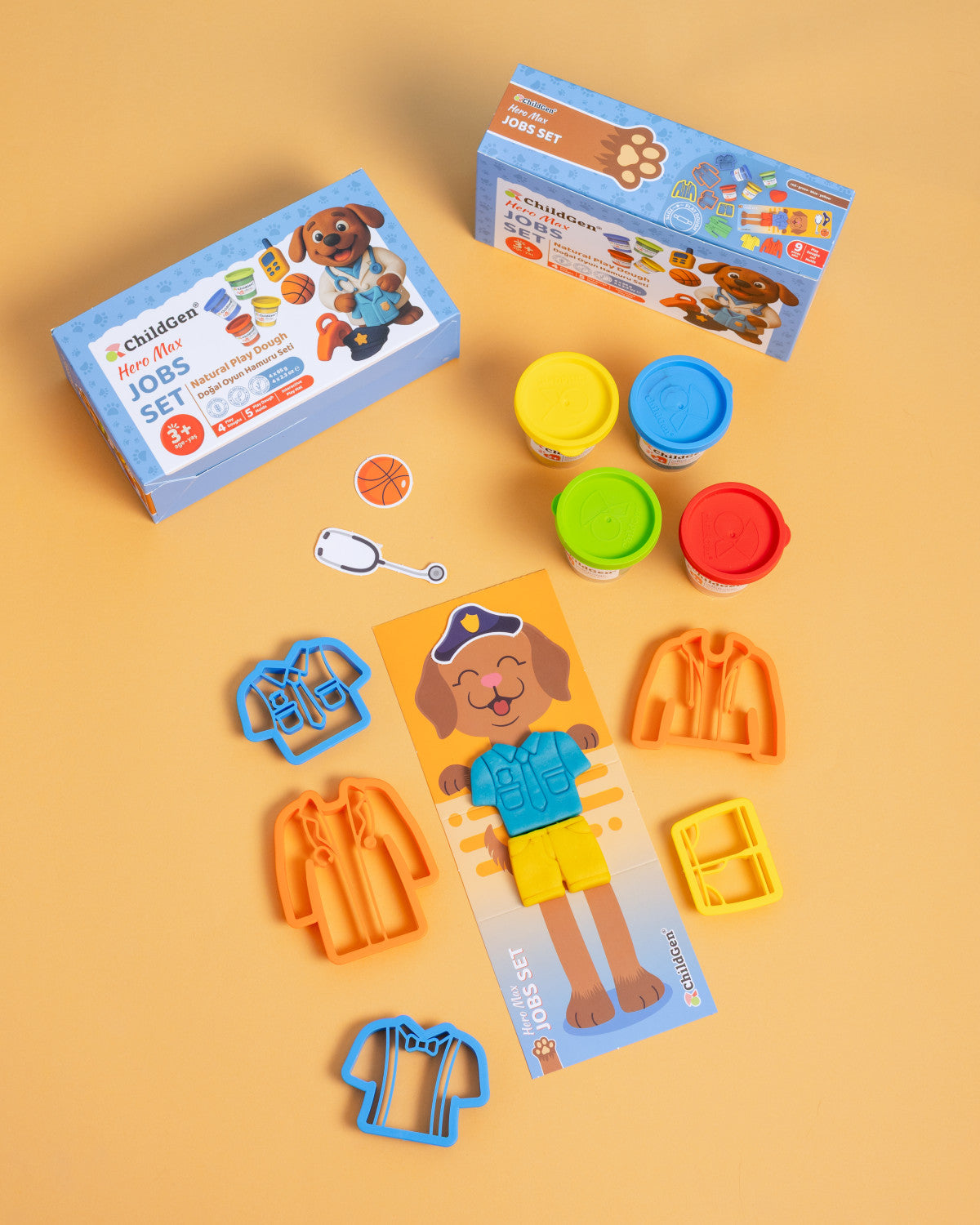 Childgen - play dough paw pals - job set