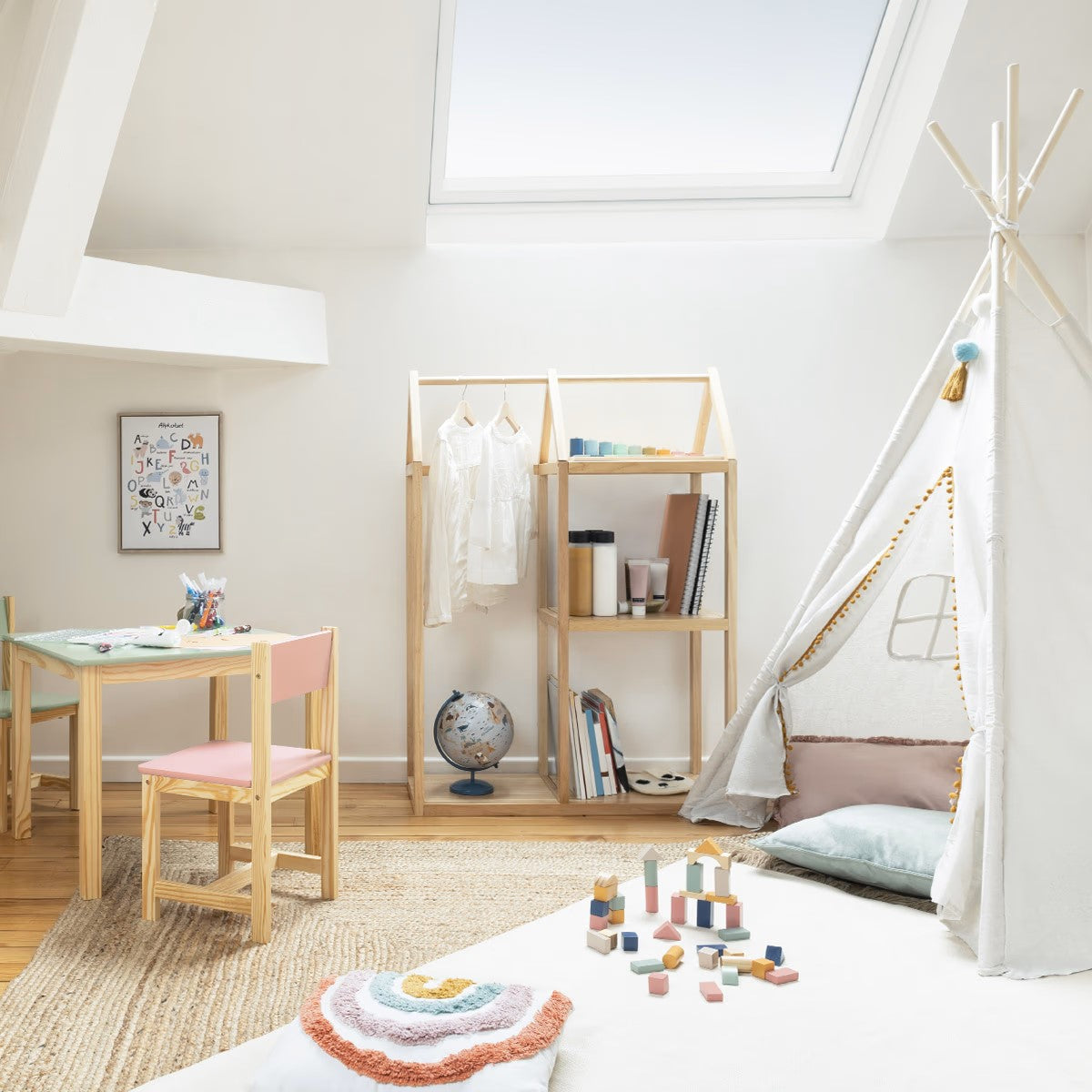 Atmosphera Kids Houten Speelblokken - 50 stuks