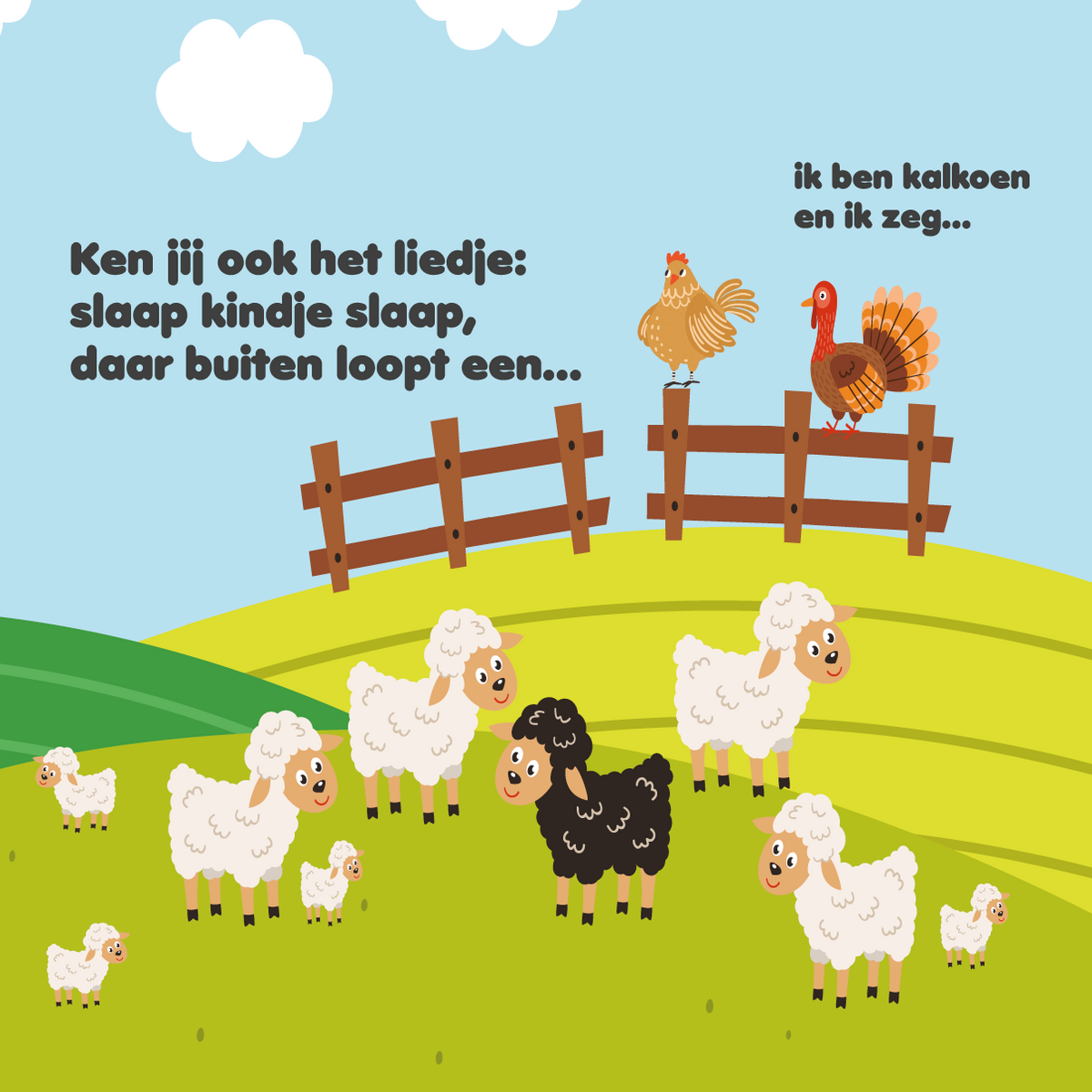 Leer dieren met mevrouw Kip