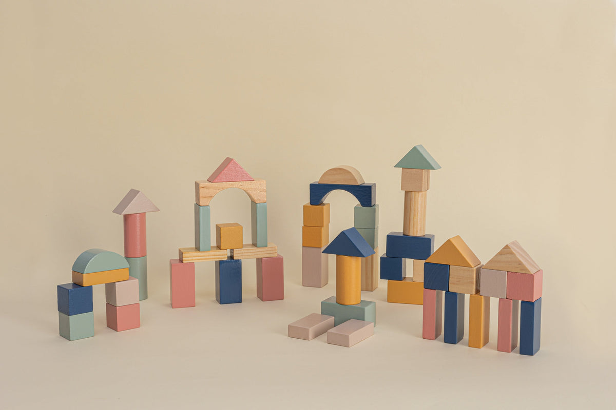 Atmosphera Kids Houten Speelblokken - 50 stuks