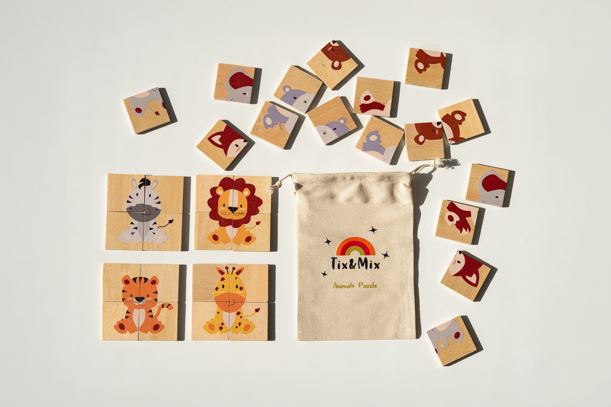 Magnetische puzzels dieren - Tix&Mix