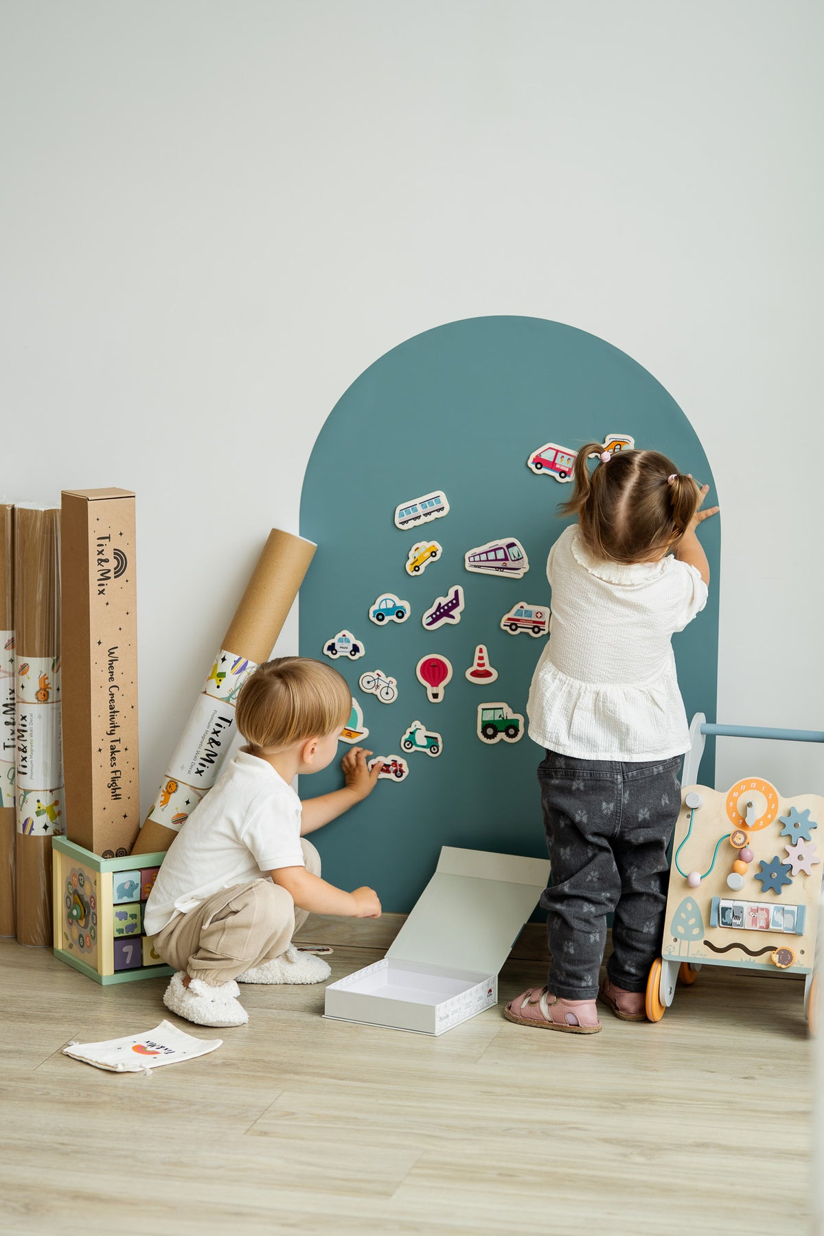 Magnetische speelset - voertuigen