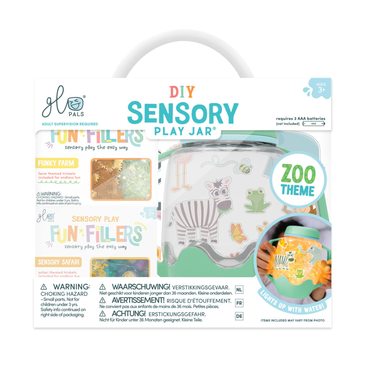 Glo Pals - DIY sensory jar - thema zoo